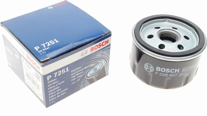 BOSCH F 026 407 251 - Eļļas filtrs www.autospares.lv