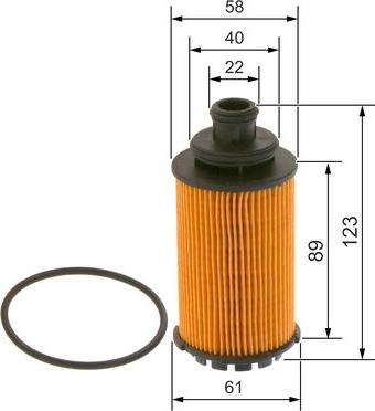 BOSCH F 026 407 214 - Eļļas filtrs www.autospares.lv