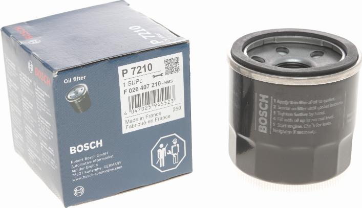 BOSCH F 026 407 210 - Oil Filter www.autospares.lv