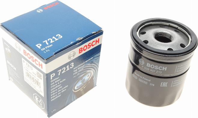 BOSCH F 026 407 213 - Eļļas filtrs autospares.lv