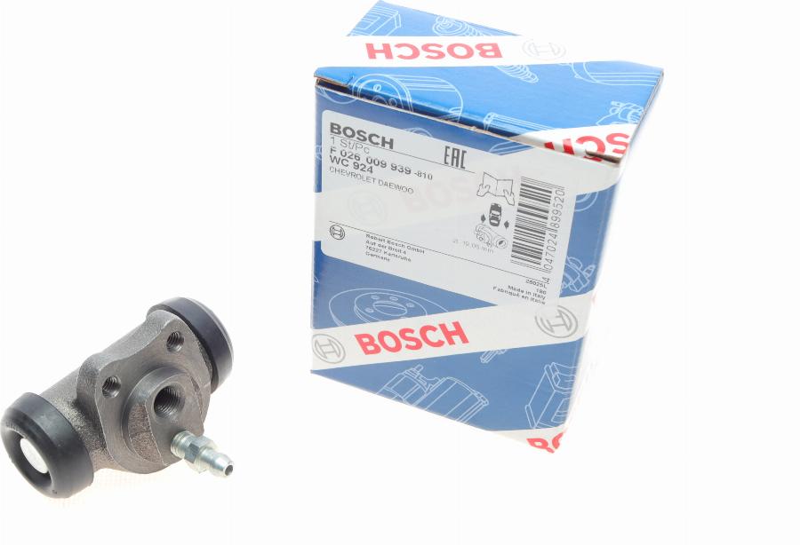 BOSCH F 026 009 939 - Riteņa bremžu cilindrs autospares.lv