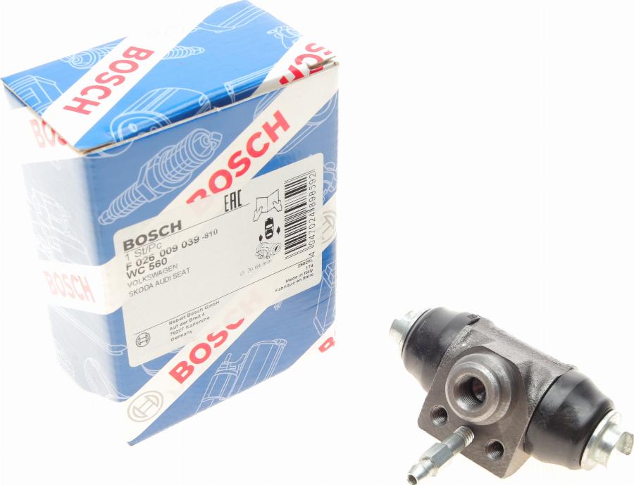 BOSCH F 026 009 039 - Riteņa bremžu cilindrs www.autospares.lv