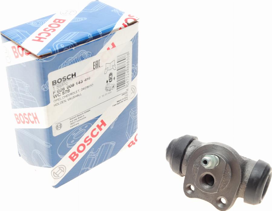 BOSCH F 026 009 143 - Riteņa bremžu cilindrs www.autospares.lv