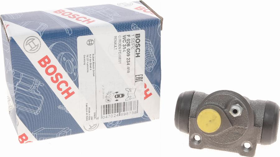 BOSCH F 026 009 234 - Riteņa bremžu cilindrs www.autospares.lv