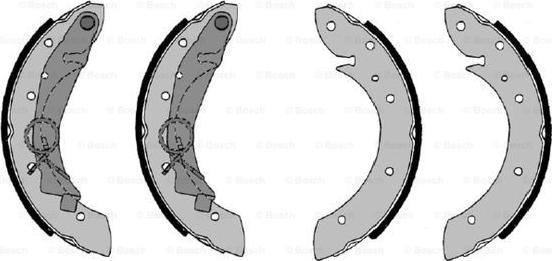 BOSCH F 026 004 552 - Brake Shoe Set www.autospares.lv