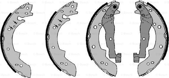 BOSCH F 026 008 003 - Brake Shoe Set www.autospares.lv