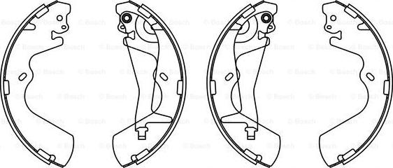 BOSCH F 026 008 013 - Bremžu loku komplekts autospares.lv