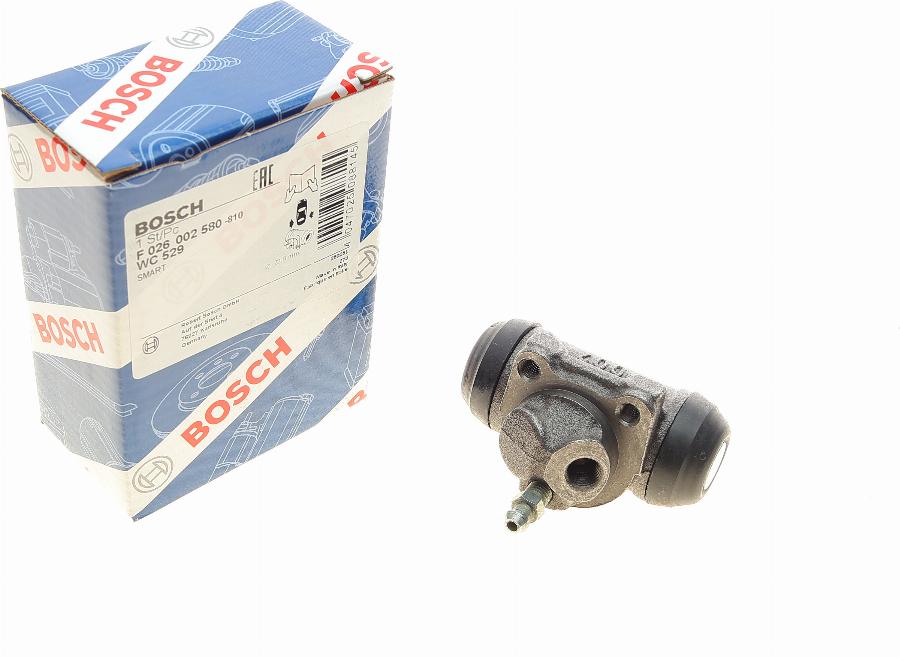 BOSCH F 026 002 580 - Колесный тормозной цилиндр www.autospares.lv