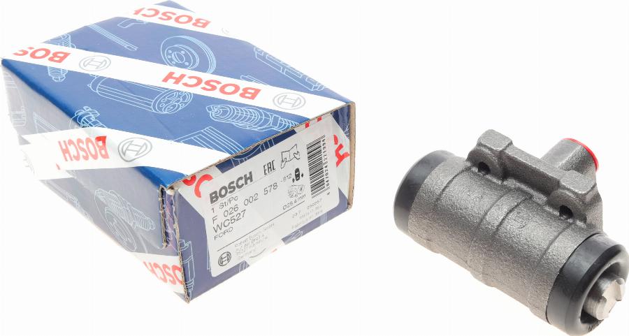 BOSCH F 026 002 578 - Riteņa bremžu cilindrs www.autospares.lv