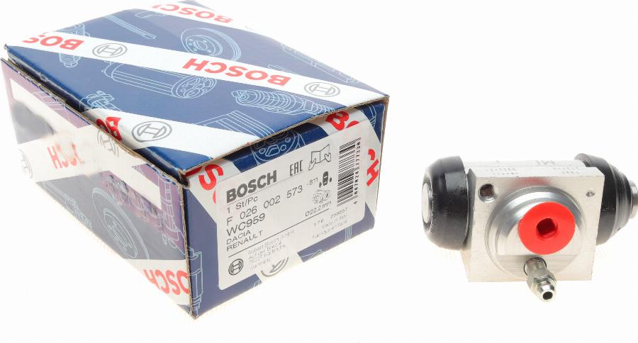 BOSCH F 026 002 573 - Riteņa bremžu cilindrs www.autospares.lv