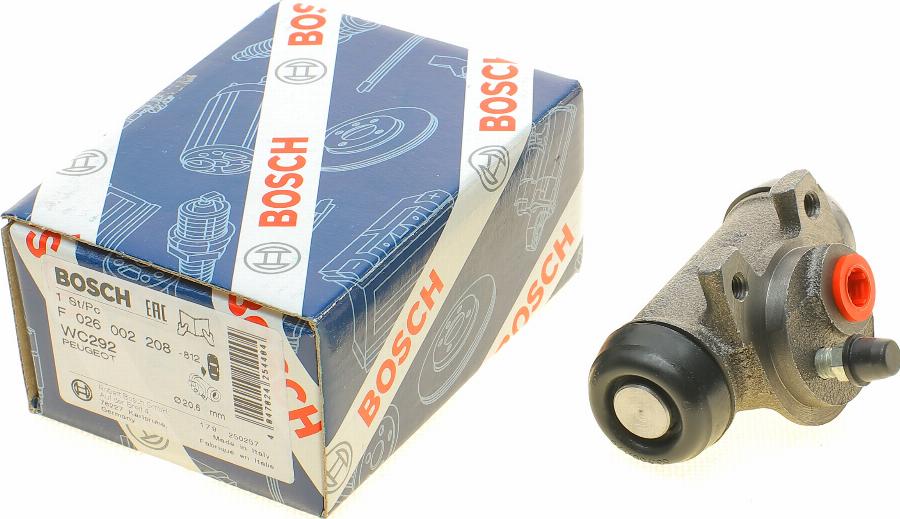 BOSCH F 026 002 208 - Riteņa bremžu cilindrs www.autospares.lv