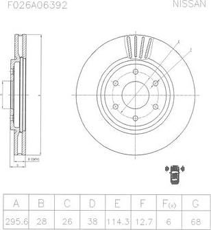 BOSCH F 026 A06 392 - Bremžu diski www.autospares.lv