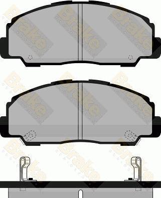 Brake Engineering PA997 - Bremžu uzliku kompl., Disku bremzes autospares.lv