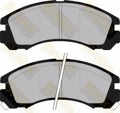 Brake Engineering PA945 - Brake Pad Set, disc brake www.autospares.lv