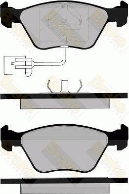 Havam HP2866T - Bremžu uzliku kompl., Disku bremzes autospares.lv