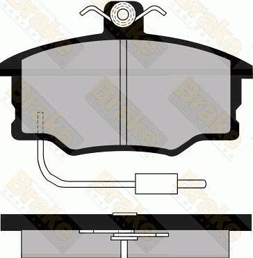 Brake Engineering PA498 - Тормозные колодки, дисковые, комплект www.autospares.lv