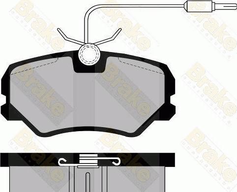 Brake Engineering PA493 - Bremžu uzliku kompl., Disku bremzes autospares.lv