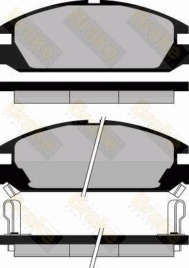 Brake Engineering PA463 - Тормозные колодки, дисковые, комплект www.autospares.lv