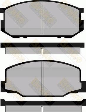 Brake Engineering PA407 - Bremžu uzliku kompl., Disku bremzes autospares.lv