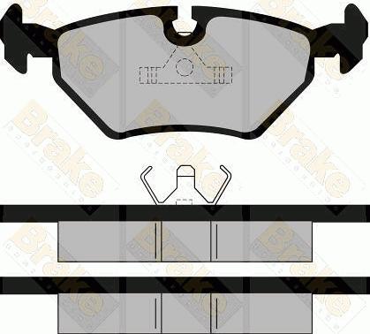 Brake Engineering PA484 - Bremžu uzliku kompl., Disku bremzes autospares.lv