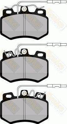 Brake Engineering PA439 - Bremžu uzliku kompl., Disku bremzes www.autospares.lv