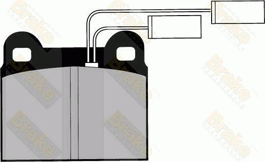 Brake Engineering PA425 - Brake Pad Set, disc brake www.autospares.lv