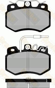 Brake Engineering PA472 - Bremžu uzliku kompl., Disku bremzes www.autospares.lv