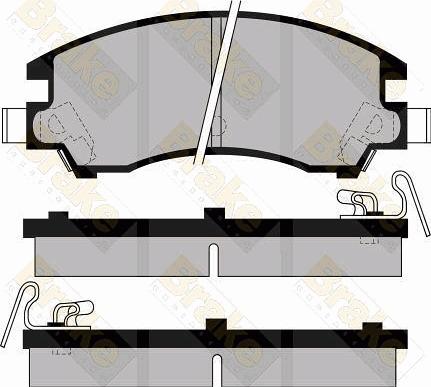 Brake Engineering PA477 - Brake Pad Set, disc brake www.autospares.lv