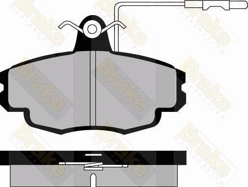 Brake Engineering PA591 - Тормозные колодки, дисковые, комплект www.autospares.lv