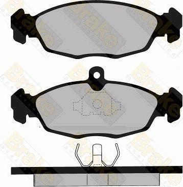 Brake Engineering PA597 - Bremžu uzliku kompl., Disku bremzes www.autospares.lv