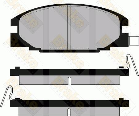 Brake Engineering PA549 - Тормозные колодки, дисковые, комплект www.autospares.lv