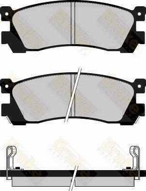 Brake Engineering PA551 - Bremžu uzliku kompl., Disku bremzes autospares.lv