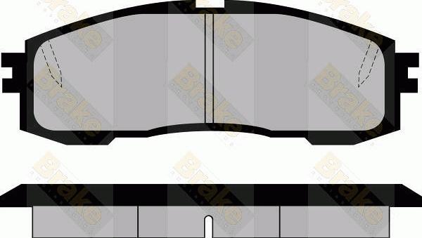 Brake Engineering PA505 - Brake Pad Set, disc brake www.autospares.lv