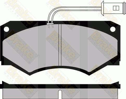 Brake Engineering PA510 - Bremžu uzliku kompl., Disku bremzes autospares.lv