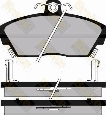 Brake Engineering PA539 - Тормозные колодки, дисковые, комплект www.autospares.lv