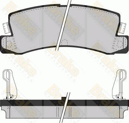 Brake Engineering PA534 - Brake Pad Set, disc brake www.autospares.lv