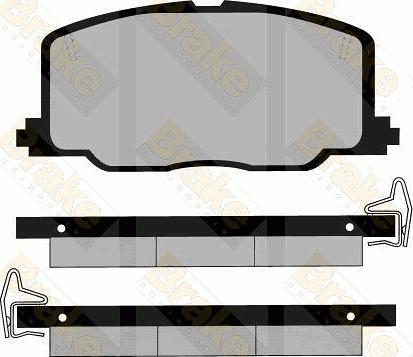 Brake Engineering PA535 - Brake Pad Set, disc brake www.autospares.lv