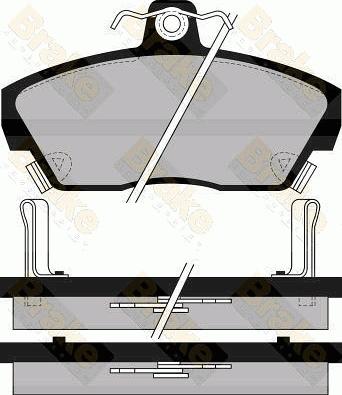 Raicam RA15200 - Тормозные колодки, дисковые, комплект www.autospares.lv