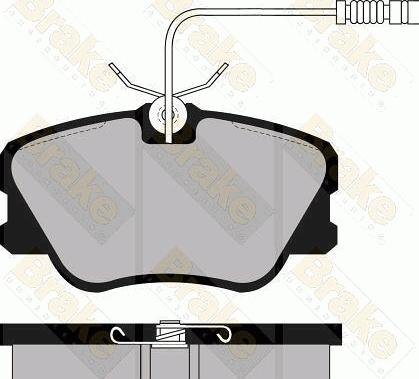 Brake Engineering PA532 - Тормозные колодки, дисковые, комплект www.autospares.lv