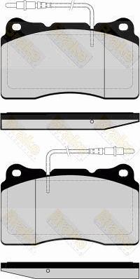 Brake Engineering PA1491 - Brake Pad Set, disc brake www.autospares.lv