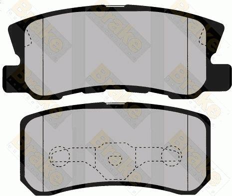 Brake Engineering PA1492 - Brake Pad Set, disc brake www.autospares.lv