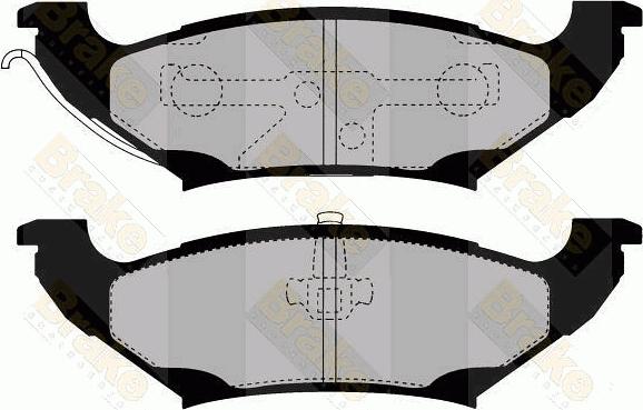 Brake Engineering PA1446 - Bremžu uzliku kompl., Disku bremzes www.autospares.lv