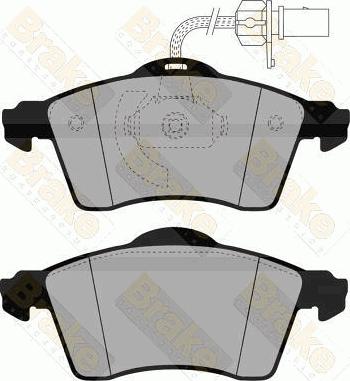 Brake Engineering PA1464 - Bremžu uzliku kompl., Disku bremzes autospares.lv