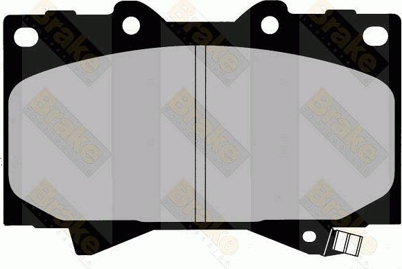 Brake Engineering PA1409 - Brake Pad Set, disc brake www.autospares.lv