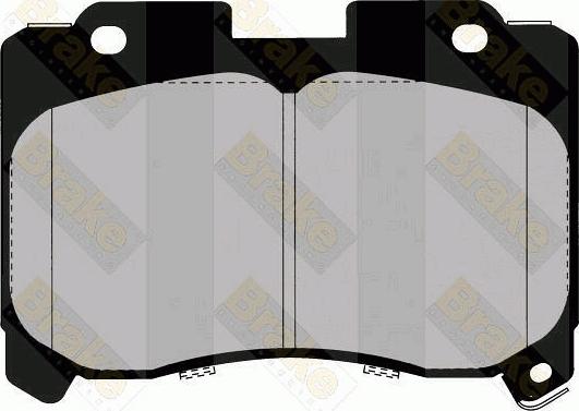 Brake Engineering PA1406 - Brake Pad Set, disc brake www.autospares.lv