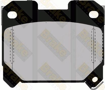 Brake Engineering PA1407 - Brake Pad Set, disc brake www.autospares.lv