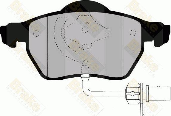 Brake Engineering PA1485 - Brake Pad Set, disc brake www.autospares.lv