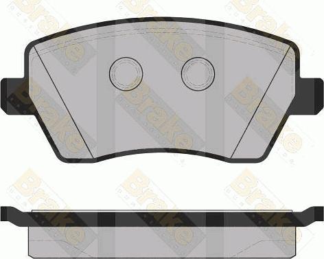 Brake Engineering PA1435 - Brake Pad Set, disc brake www.autospares.lv