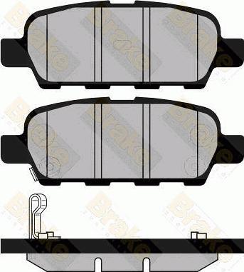 Brake Engineering PA1432 - Brake Pad Set, disc brake www.autospares.lv