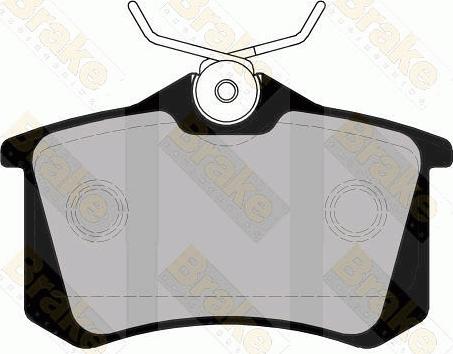 Brake Engineering PA1425 - Brake Pad Set, disc brake www.autospares.lv